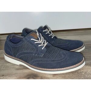 Nunn Bush Barklay Wingtip Oxford Men's Oxford-Size 11M—Navy‎ Multi